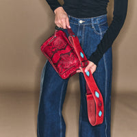 Grand sac Charly en python - Rubis