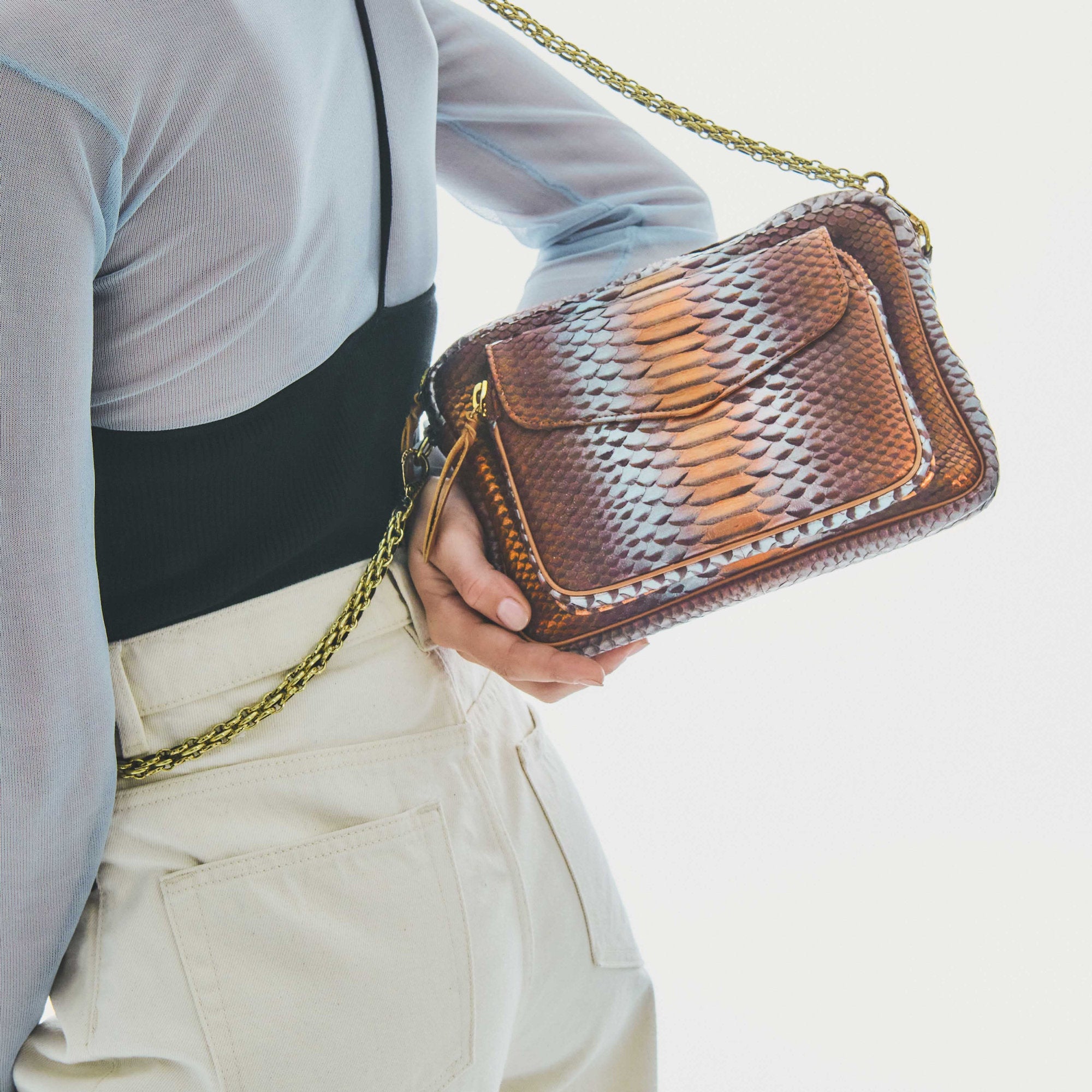 Sac Charly en python - Chocolat