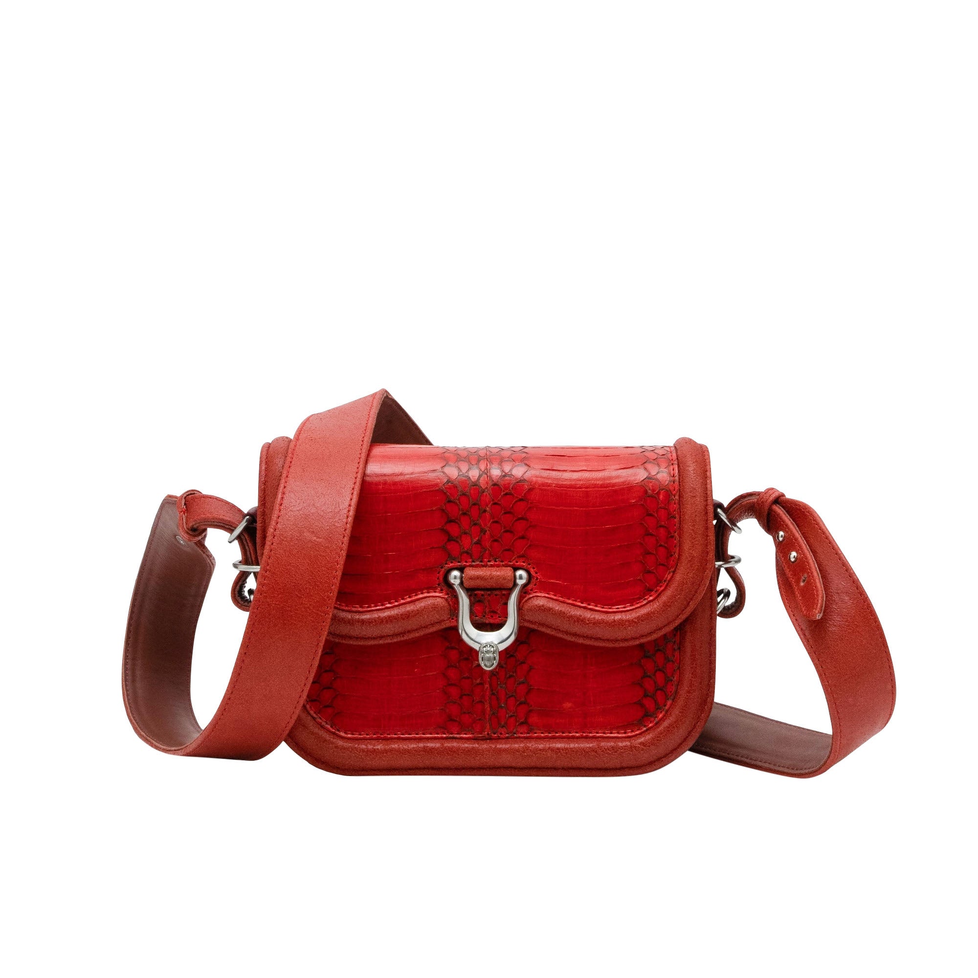 Petit sac Manon en cobra - Rubis