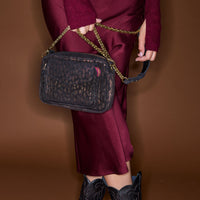 Sac Charly en suède - Camouflage Métallique