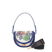 Victoria bag in lizard embroidery - Blue