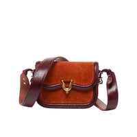 Petit sac Manon en cuir de veau - Brique