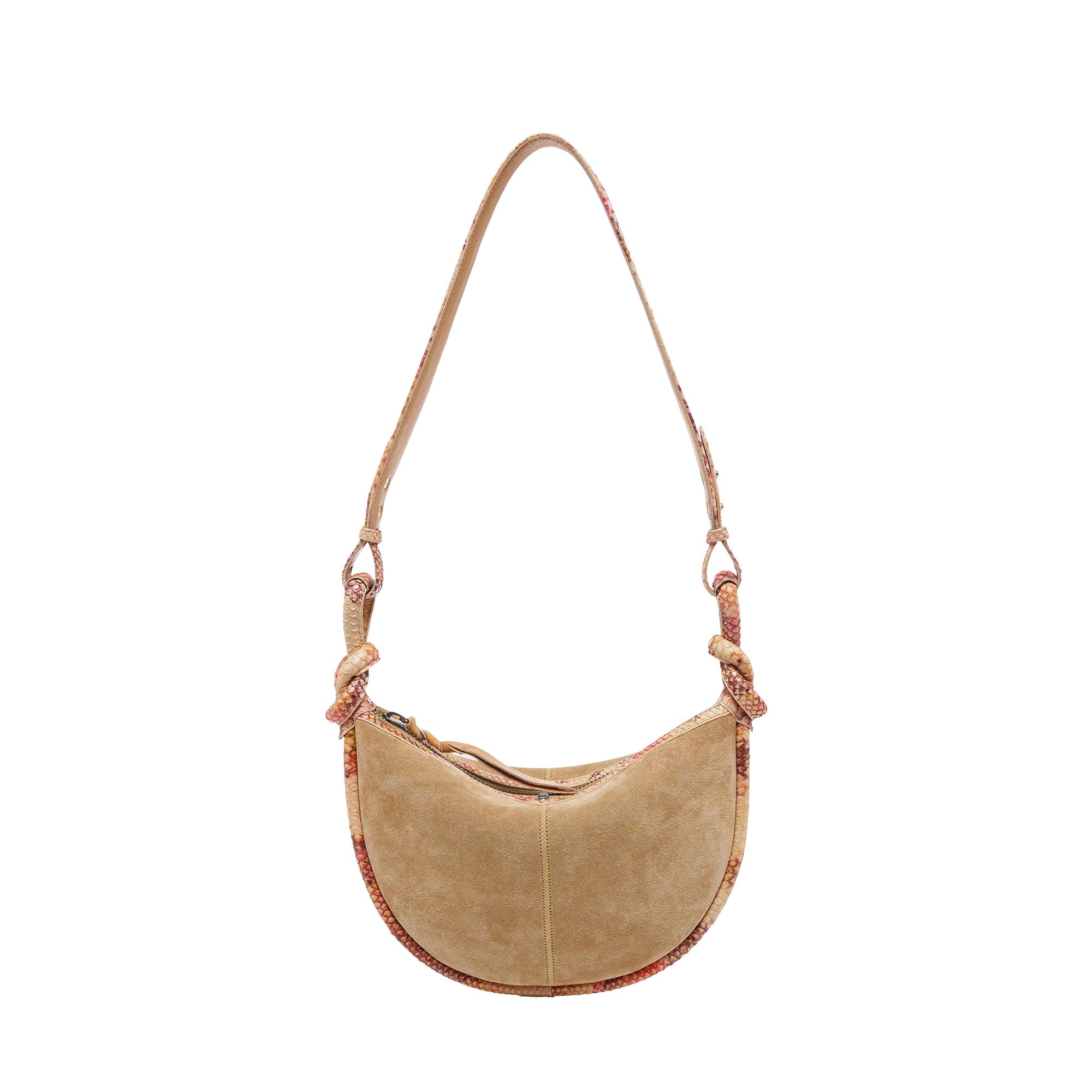 Petit sac Chris en cuir de veau et python - Amphore