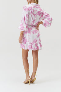 Sadie Ruffle Dress - Gardenia