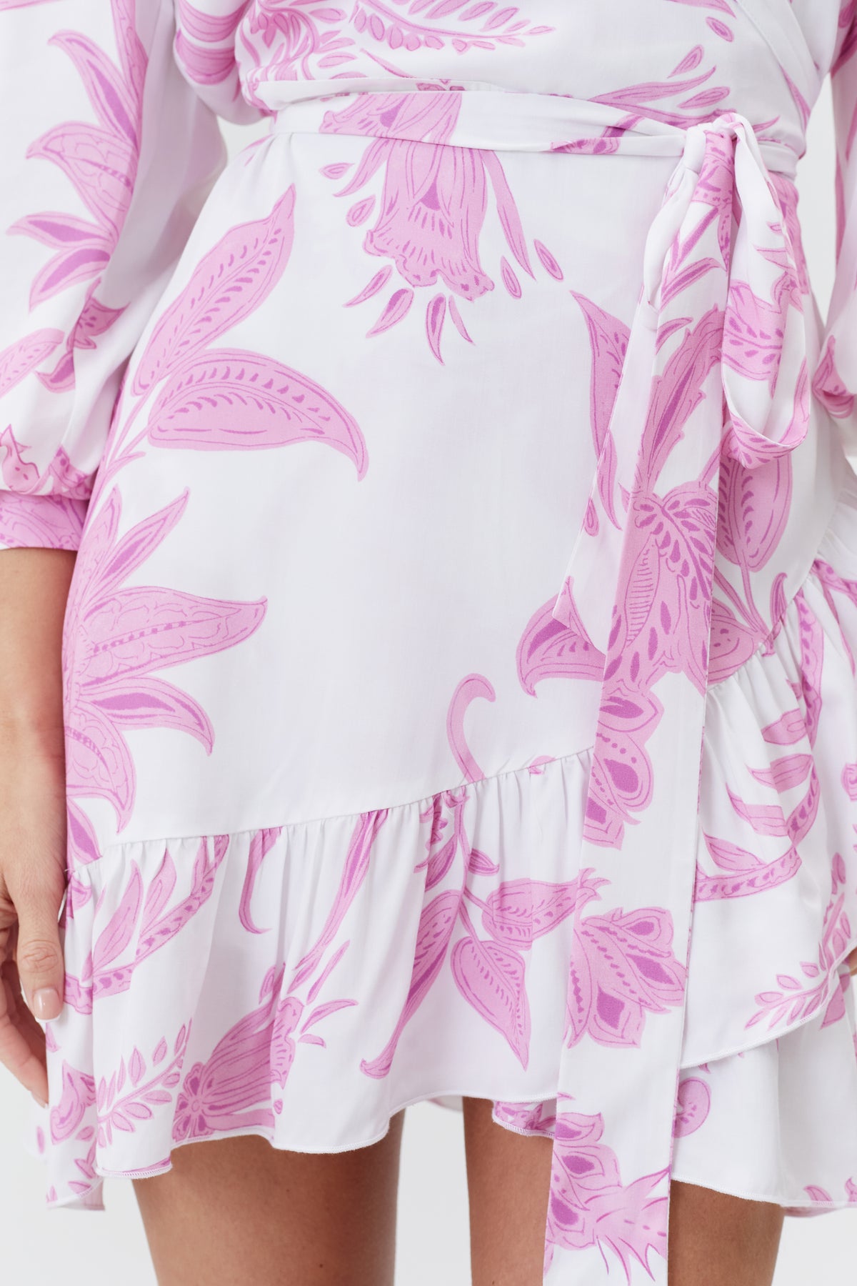 Sadie Ruffle Dress - Gardenia