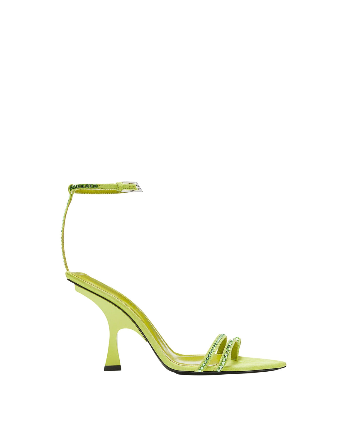 Sandales Ester 95 en daim - Lime