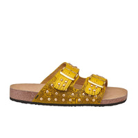 Sandales Odette en lézard - Jaunes