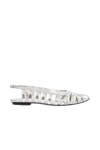 Sandales Maxime en cuir - Argent