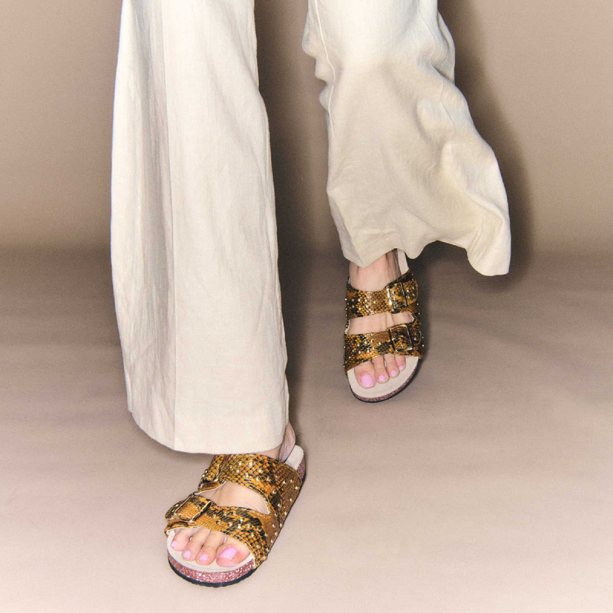 Sandales Odette en python - Ranch