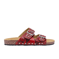 Sandales Odette en python - Rubis