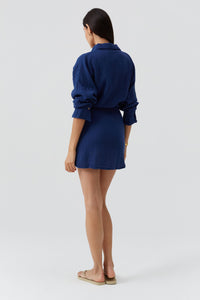 Robe chemise Sara - Marine