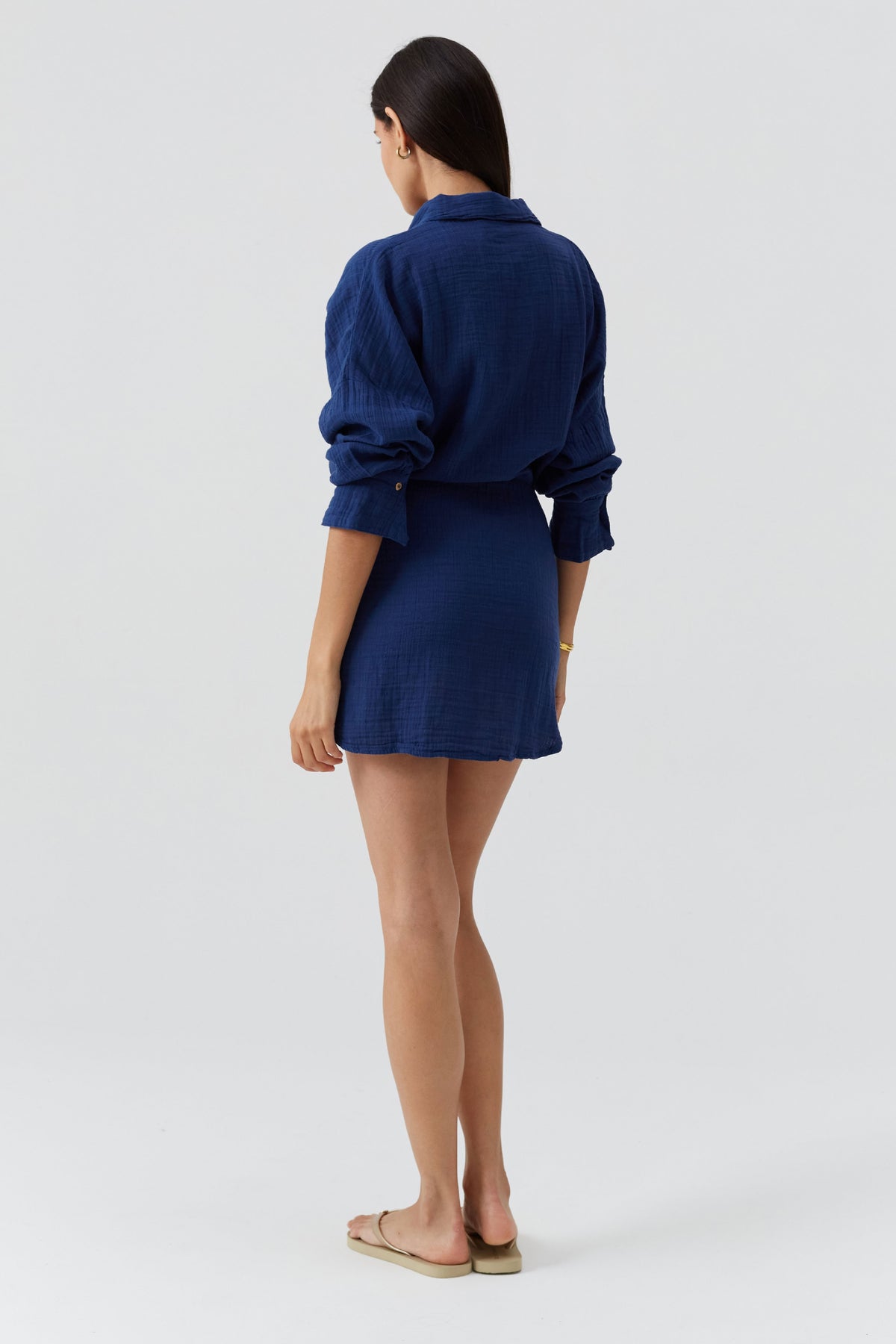 Robe chemise Sara - Marine