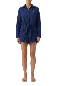 Robe chemise Sara - Marine