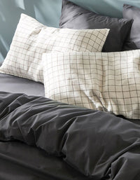 Housse de couette en satin de coton - Gris
