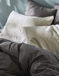 Cotton satin pillowcases - Grey