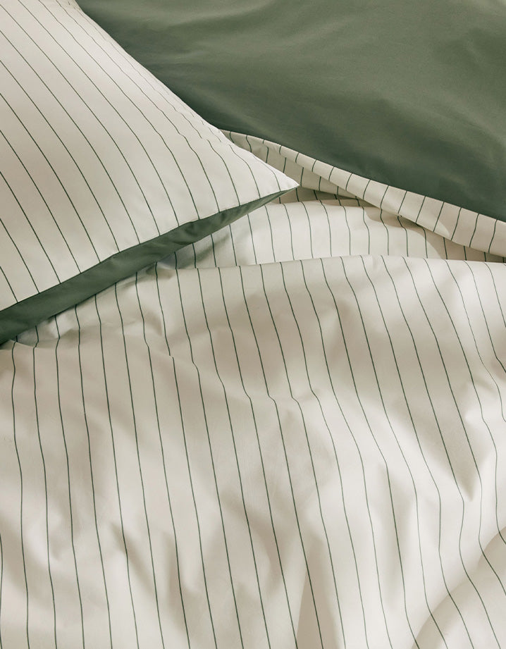 Taies d'oreiller en satin de coton - Vert