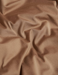 Housse de couette en satin de coton lavé - Tabac