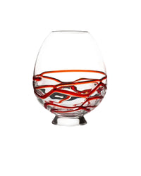 Blown glass candlestick - Rossa