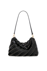 Paco large leather bag - Black