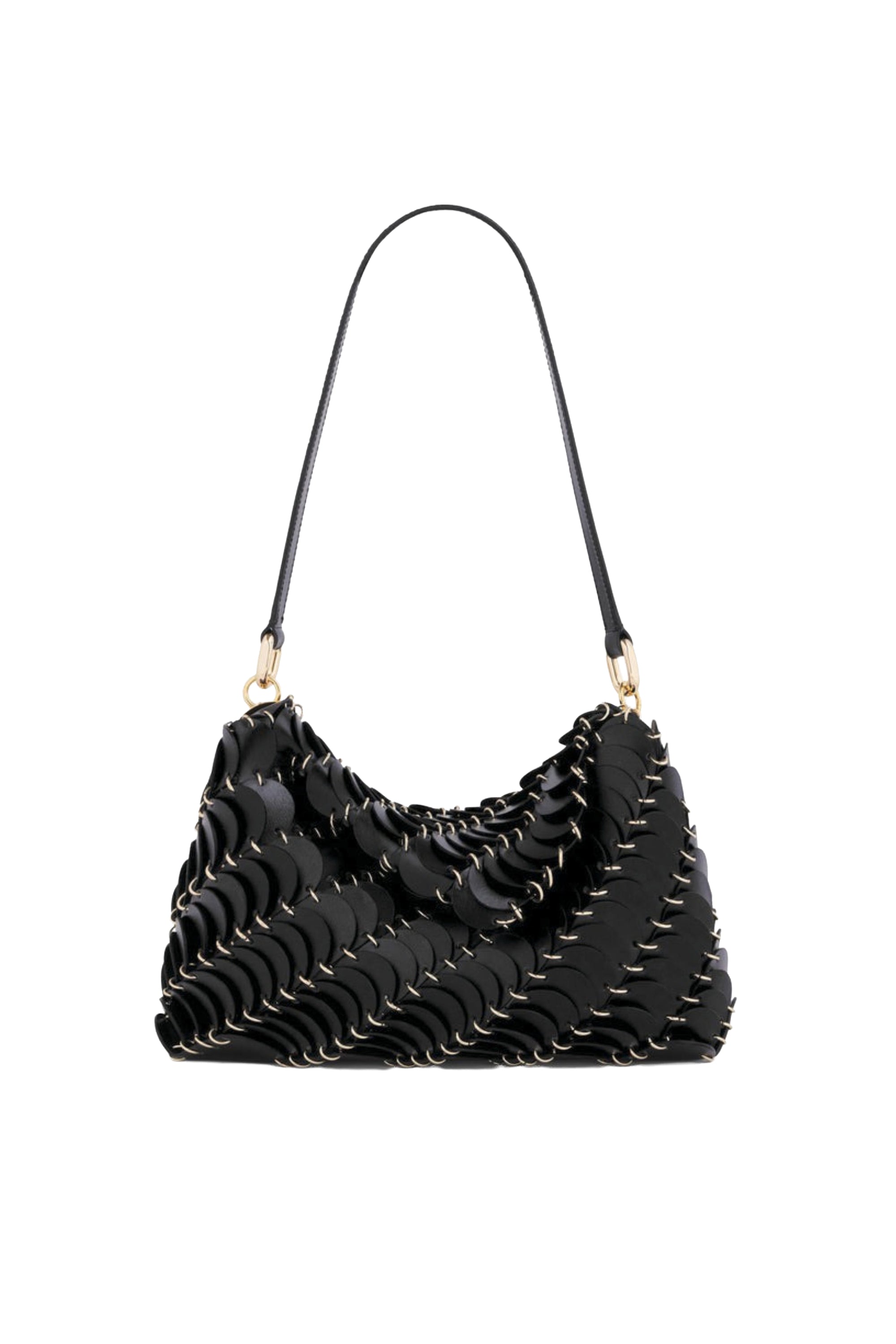 Paco large leather bag - Black