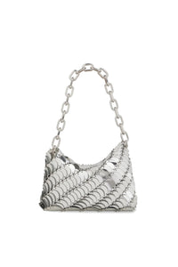 Paco leather handbag - Silver