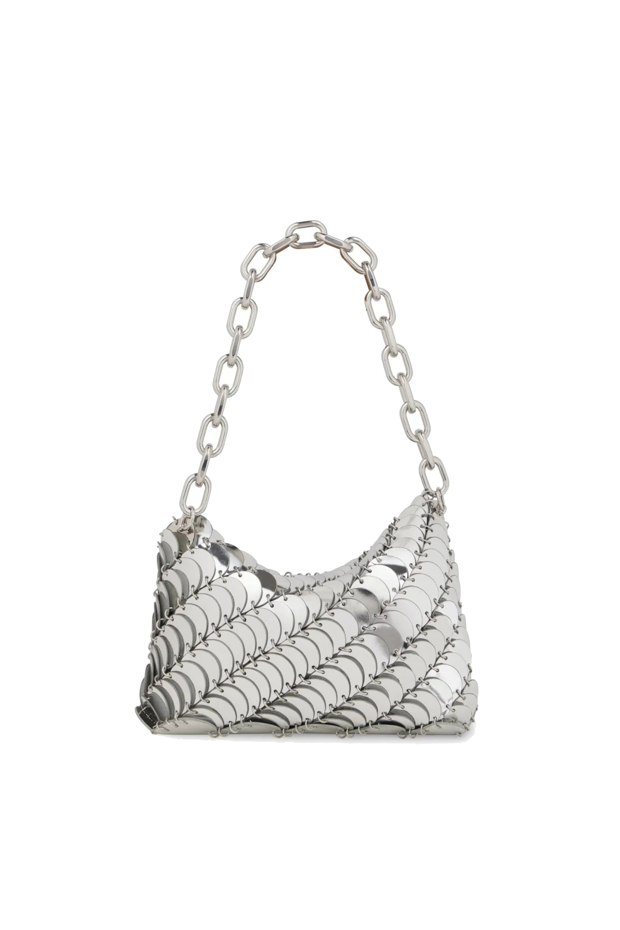 Paco leather handbag - Silver