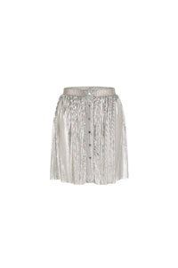 Jupe courte brillante - Silver