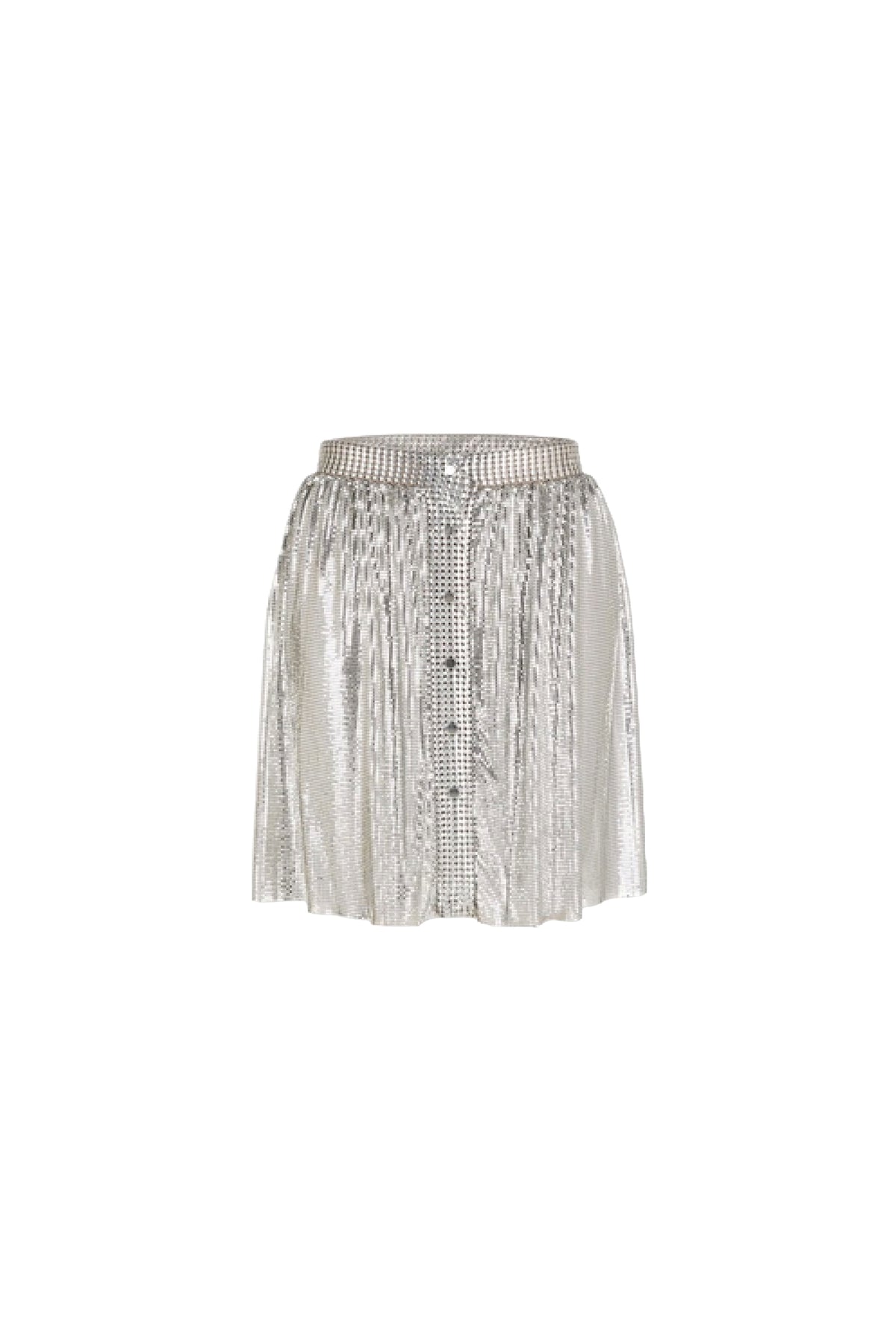 Jupe courte brillante - Silver