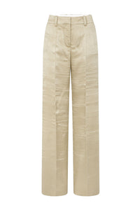 Straight-leg trousers with darts - Sand