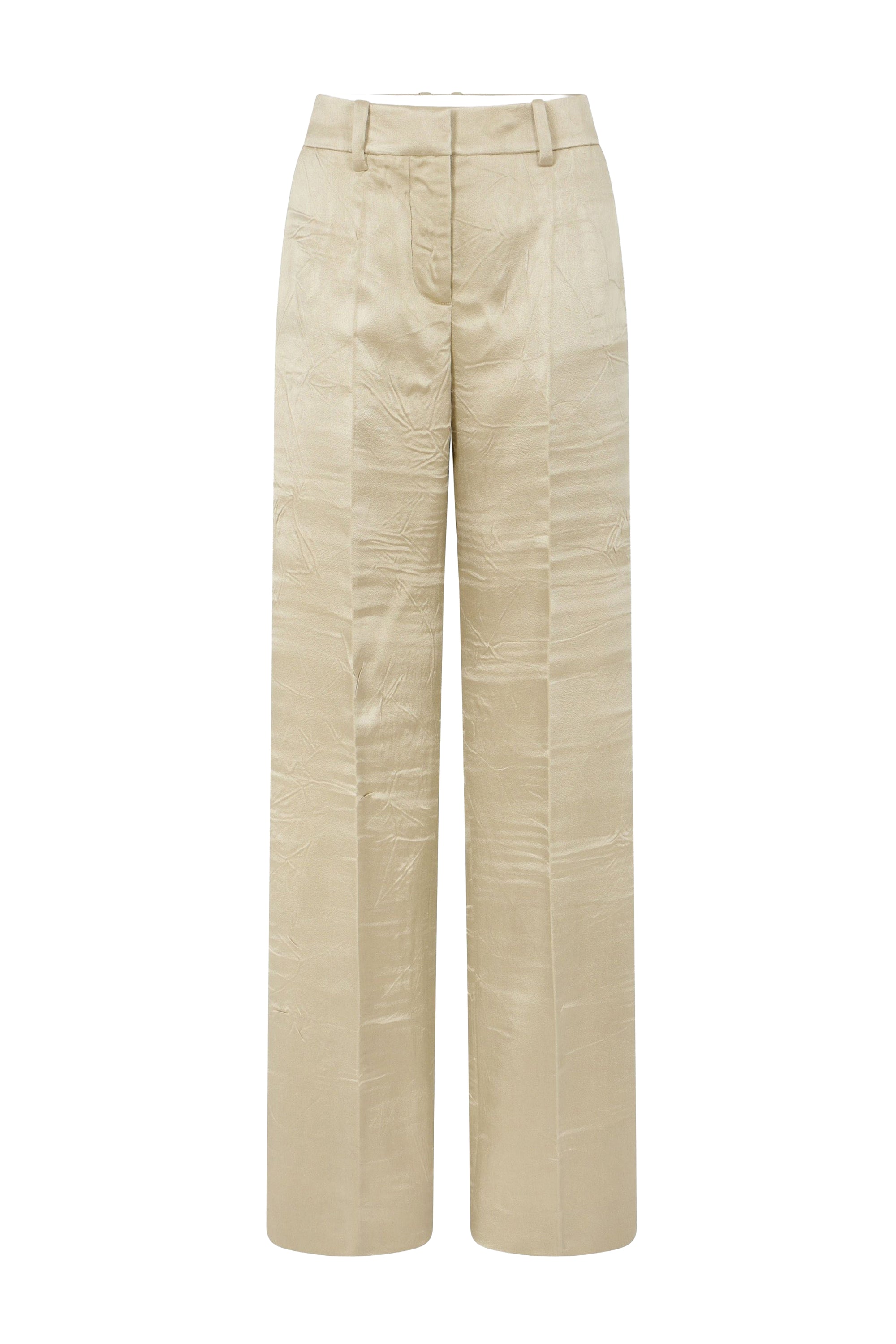 Straight-leg trousers with darts - Sand