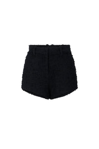 Tweed effect shorts - Black