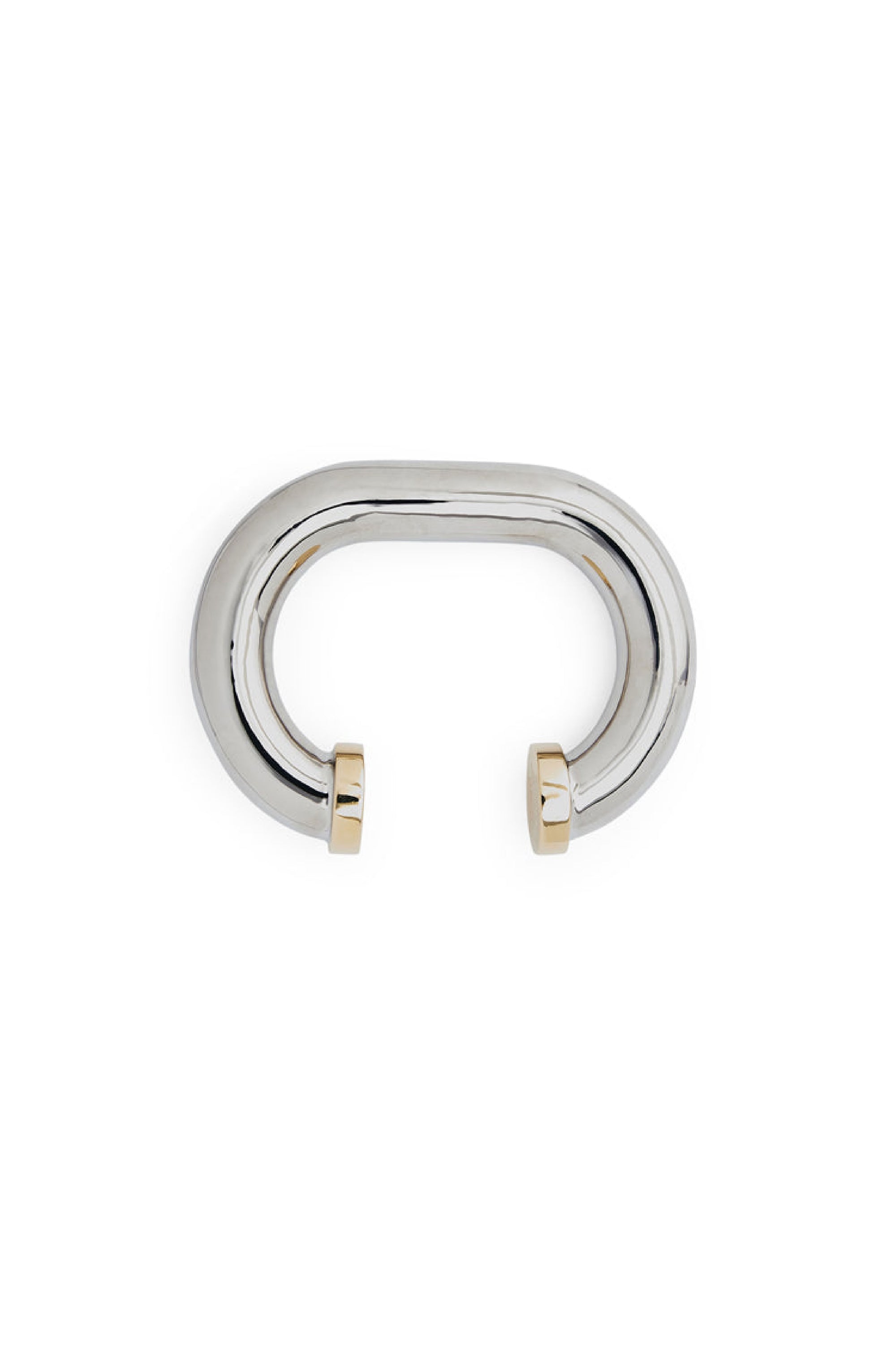 Brass cuff - Silver
