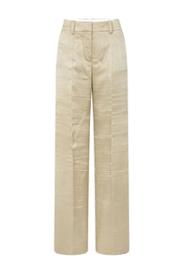 Pantalon droit à pinces - Sable