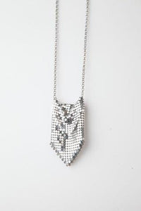Brass necklace - Silver