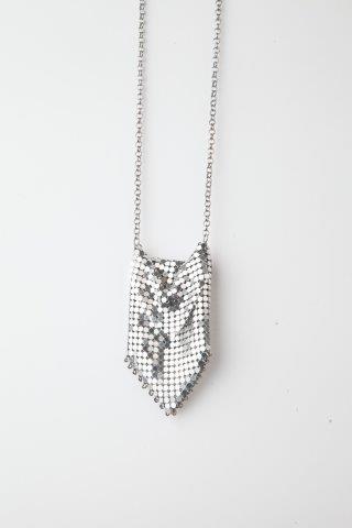 Brass necklace - Silver