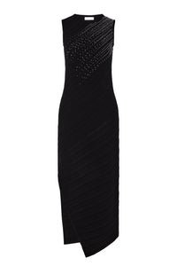 Robe midi sans manches - Black & Silver