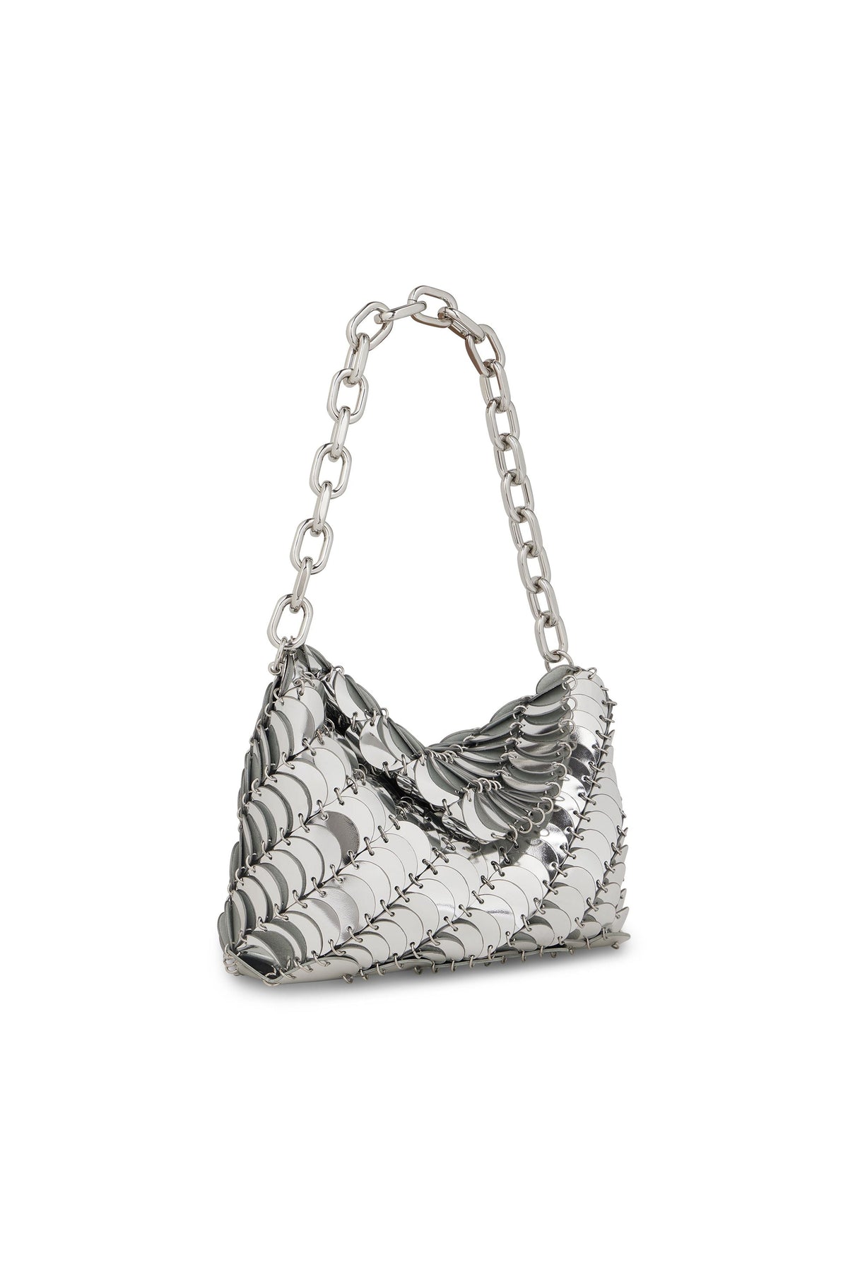 Sac à main Paco en cuir - Silver