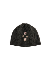 Bonnet en laine et cachemire - Anthracite