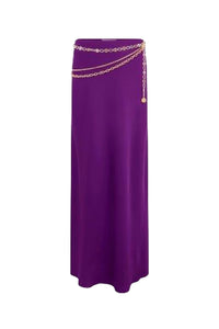 Skirt with chain - Violet