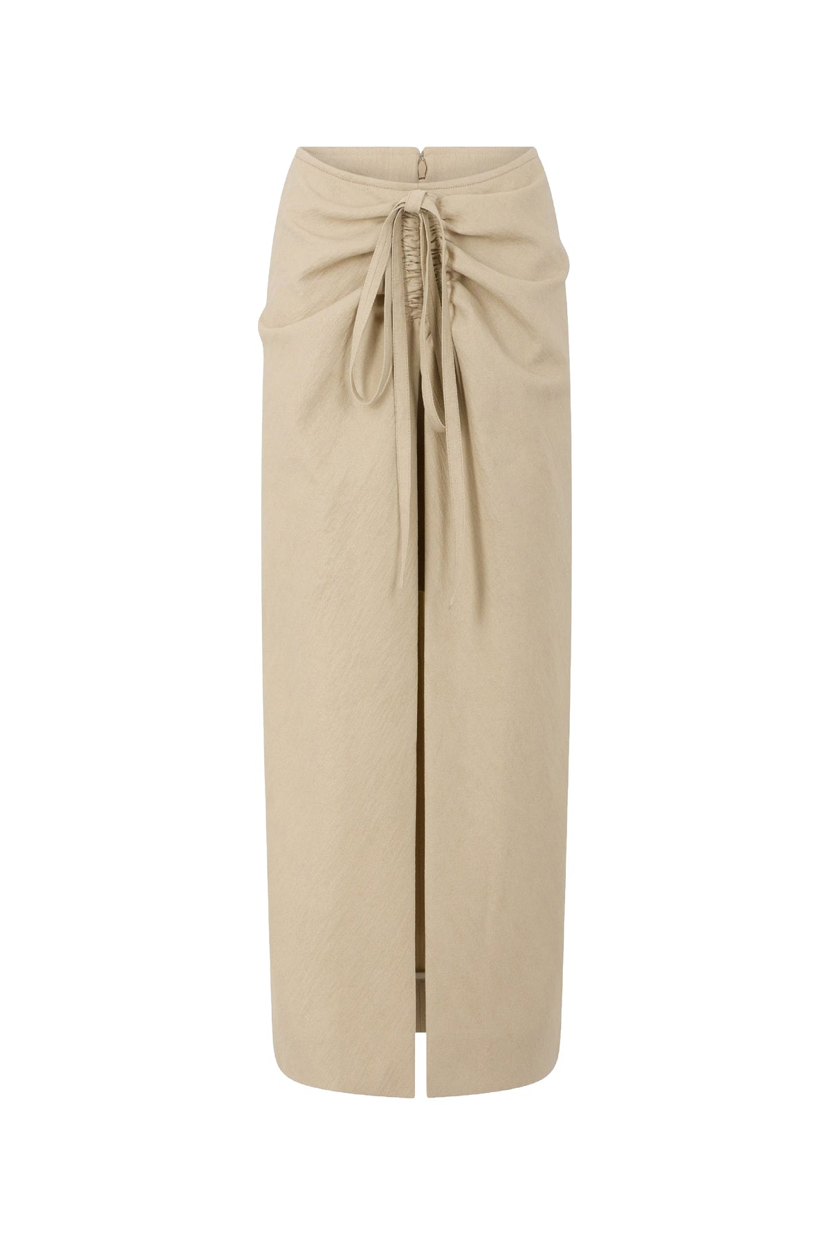 Jupe midi à fente - Sable