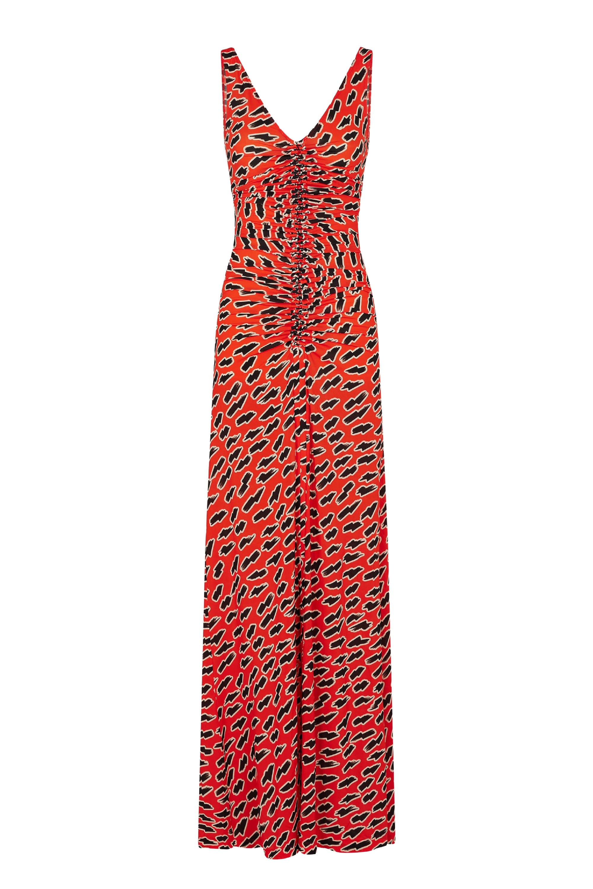 Printed maxi dress - Red Flash