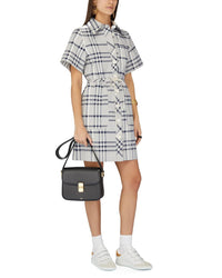 BASEPLUS_White & Blue DRESS - White & Blue