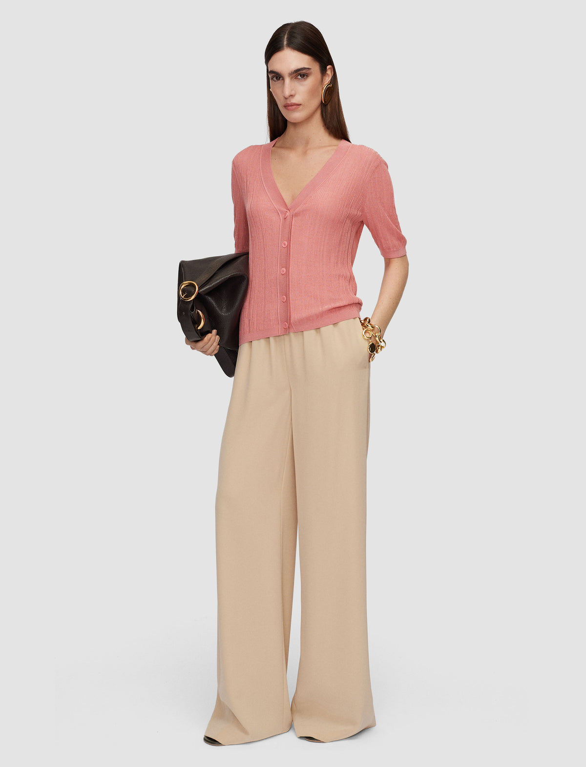 Blush Cardigan Maille - Blush