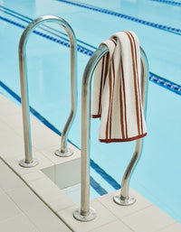 Soft cotton terry bath mat - Caramel