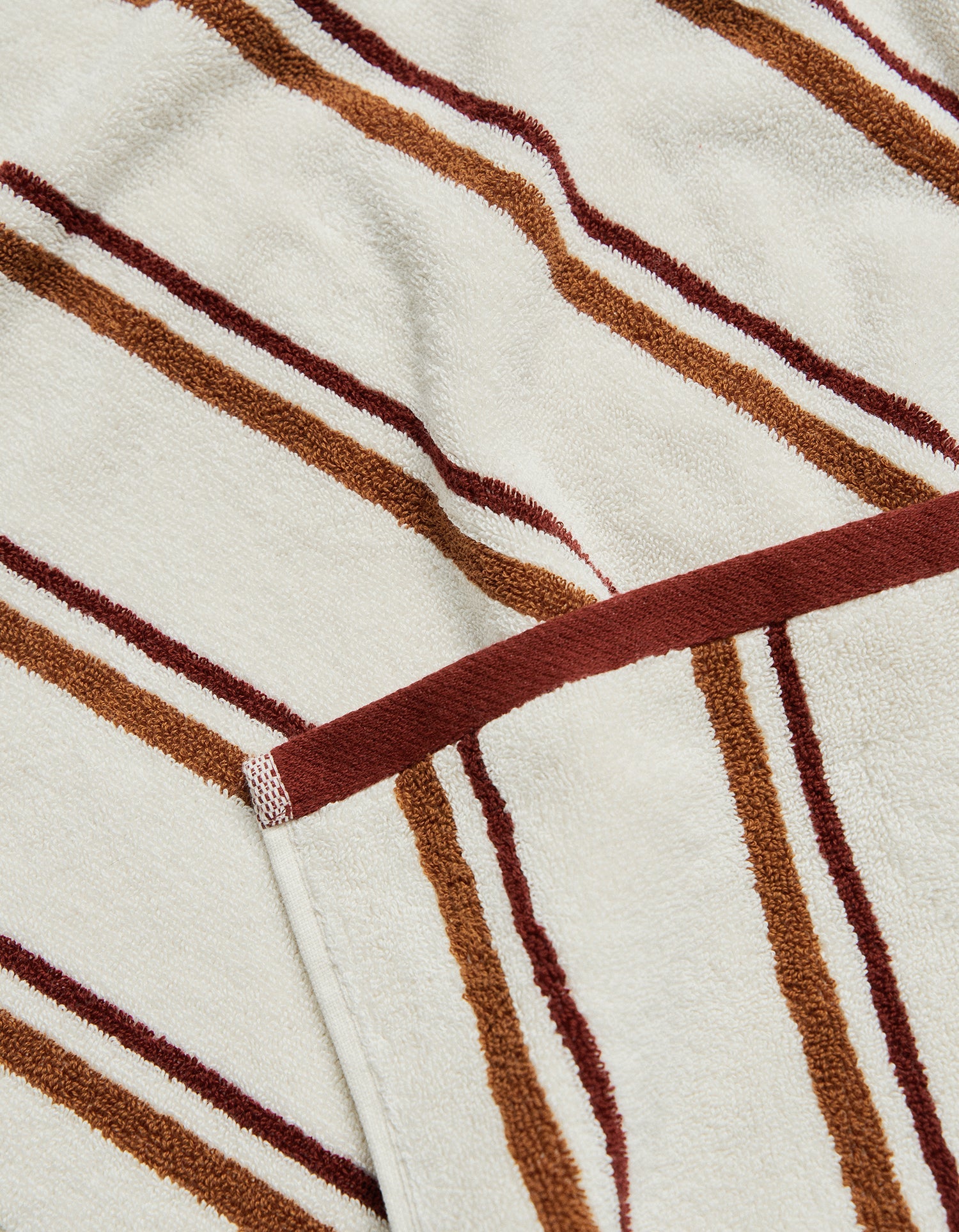 Soft cotton terry bath mat - Caramel