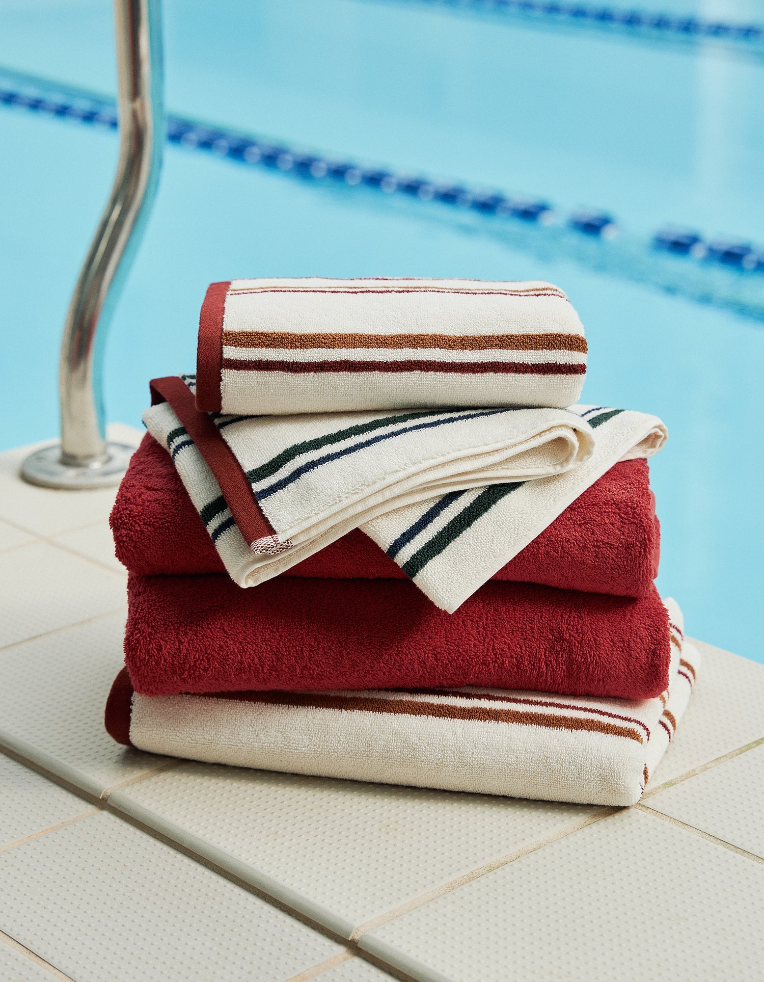 Soft cotton terry bath mat - Caramel