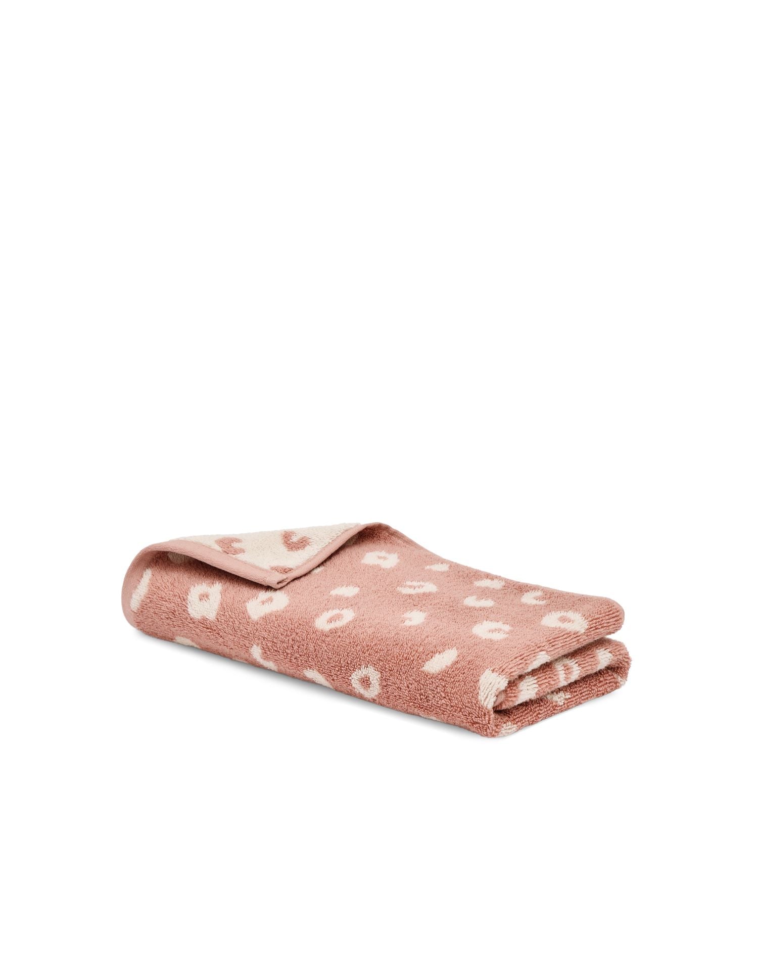 Serviette de toilette moelleuse en coton éponge - Pink Léo