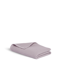 Serviette de toilette en coton nid d'abeille - Lilas