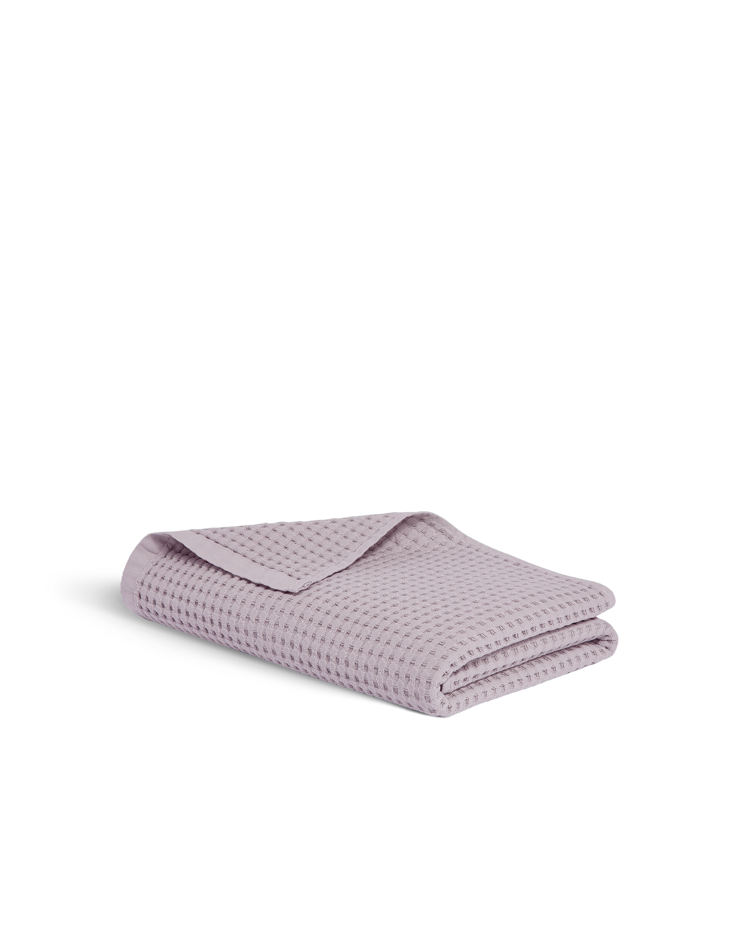 Serviette de toilette en coton nid d'abeille - Lilas