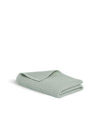 Serviette de toilette en coton nid d'abeille - Vert